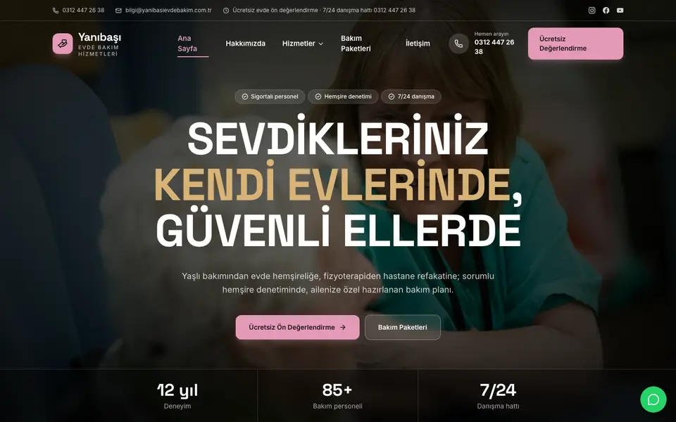 Evde Bakım · Sahne şablonu