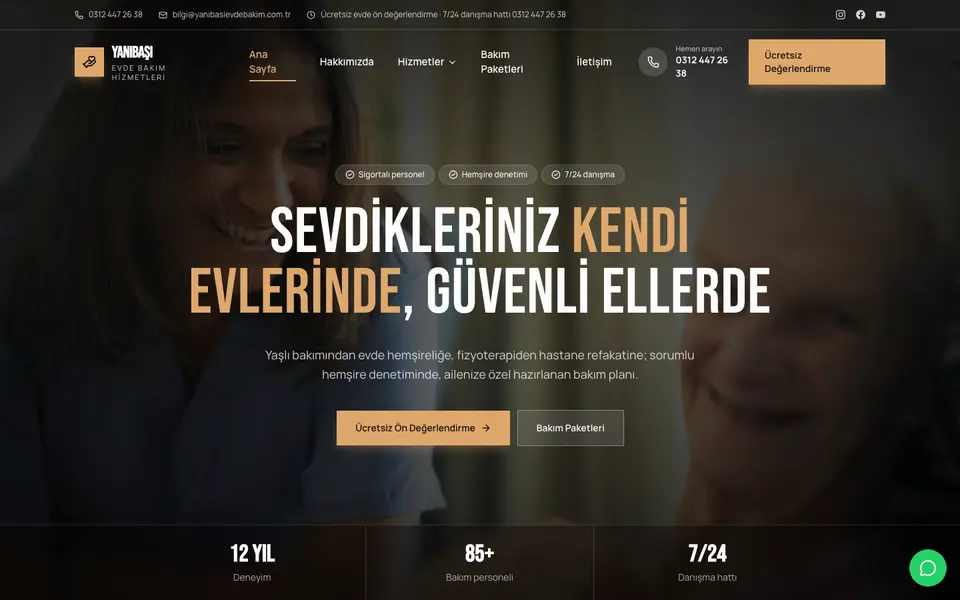 Evde Bakım · Sinema şablonu