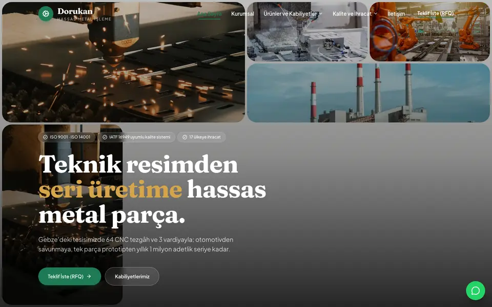 Fabrika & Üretim · Bahar şablonu