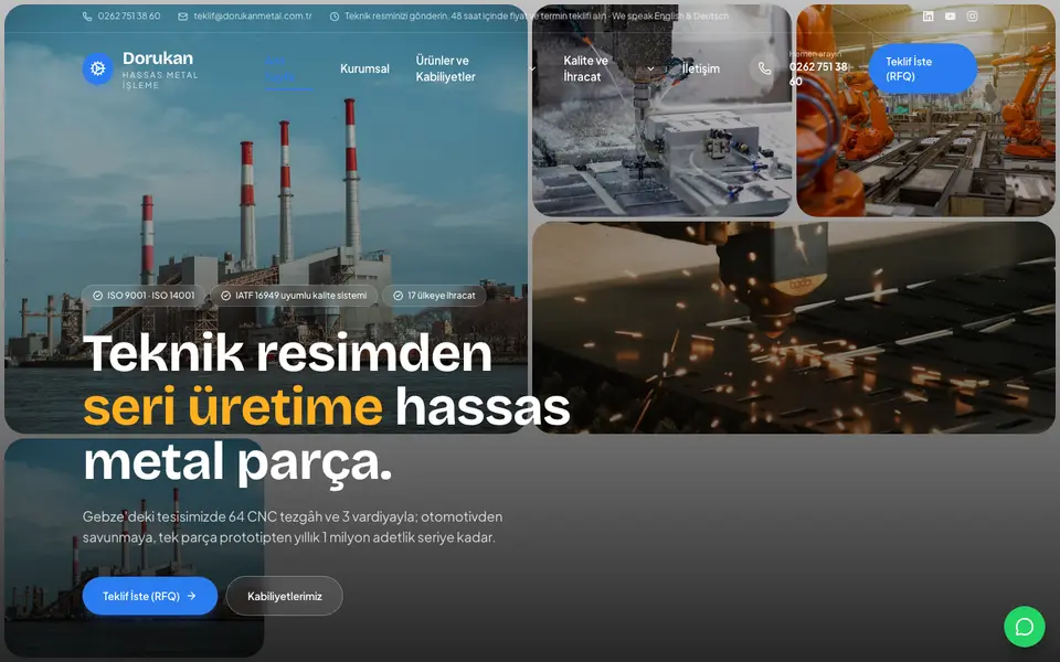 Fabrika & Üretim · Mozaik şablonu