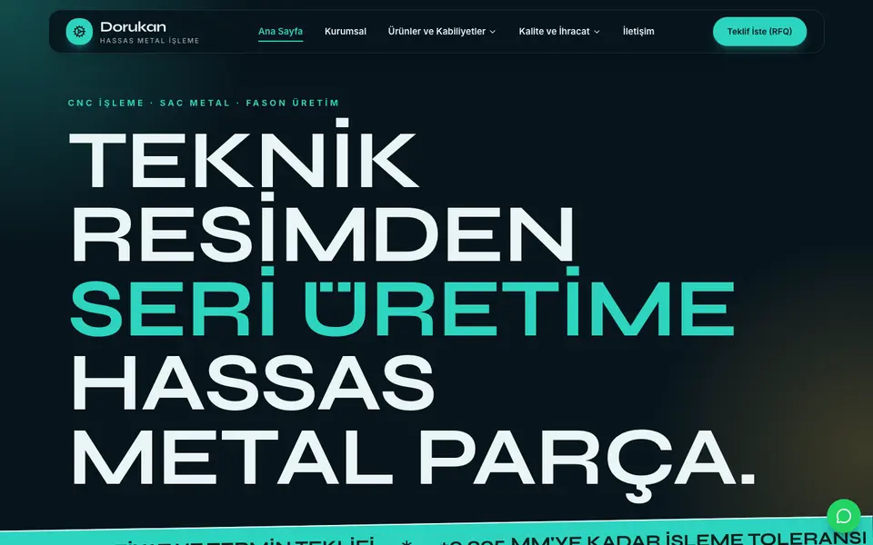 Fabrika & Üretim · Neon şablonu