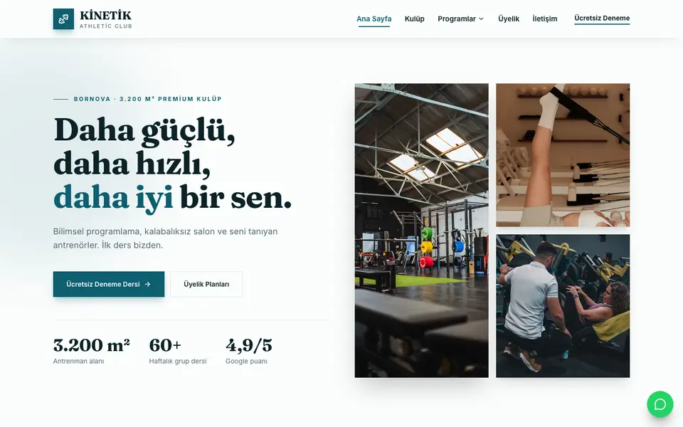 Spor Salonu · Atölye şablonu