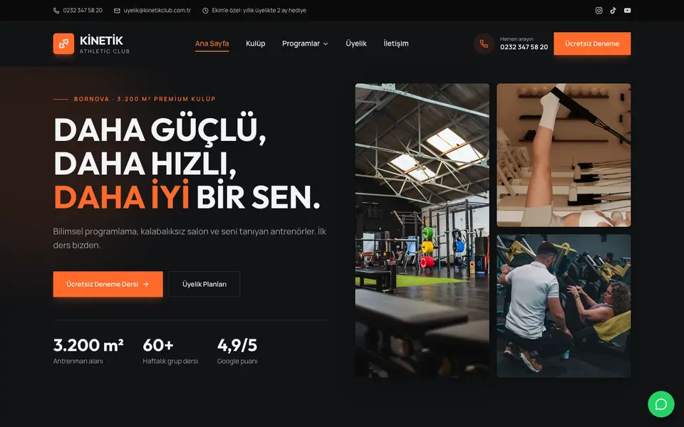 Spor Salonu · Cesur şablonu