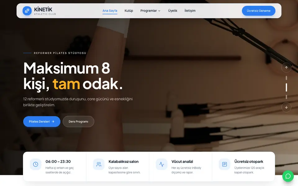 Spor Salonu · Dinamik şablonu