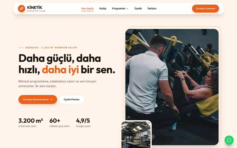Spor Salonu · Modern şablonu