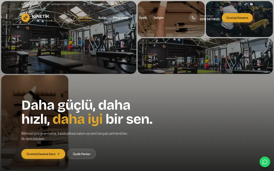Spor Salonu · Mozaik şablonu