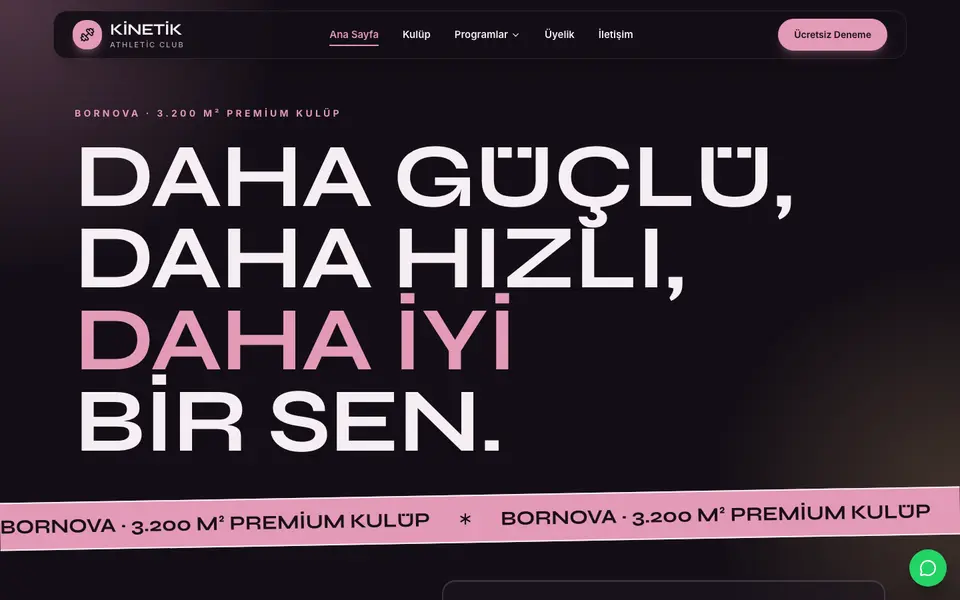 Spor Salonu · Neon şablonu