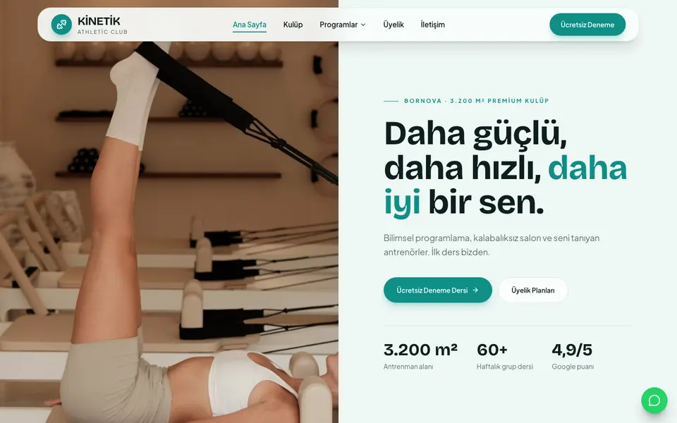 Spor Salonu · Pastel şablonu