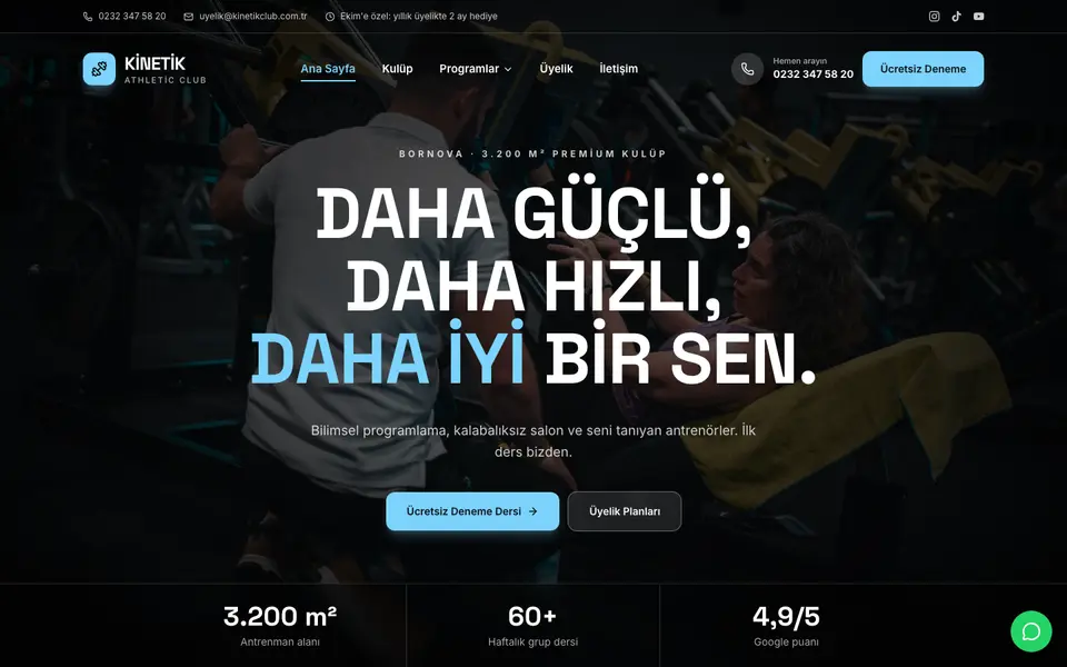 Spor Salonu · Sahne şablonu