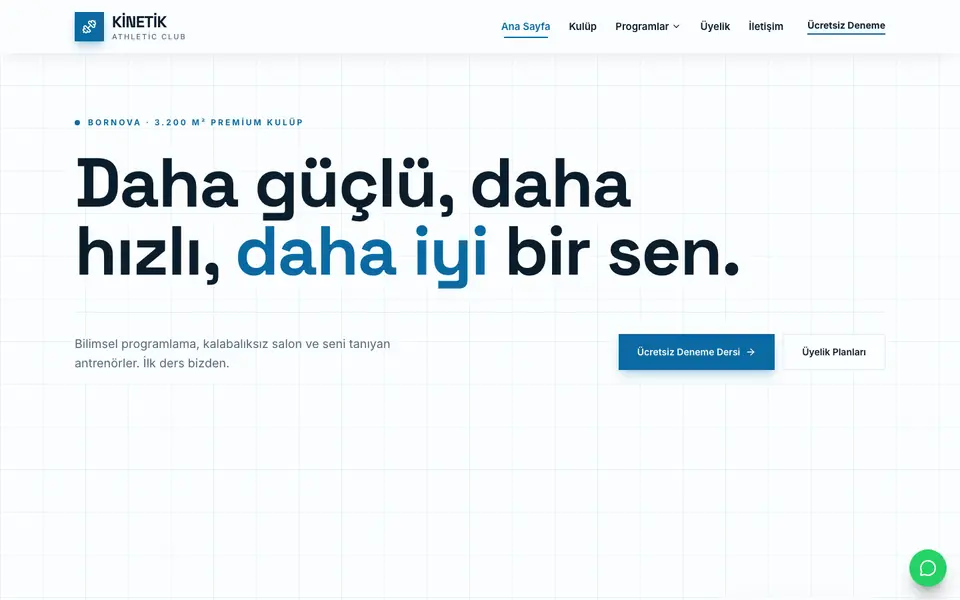 Spor Salonu · Teknik şablonu