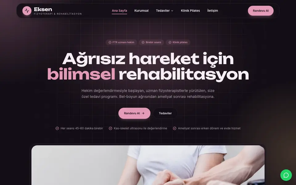 Fizik Tedavi · Cam şablonu