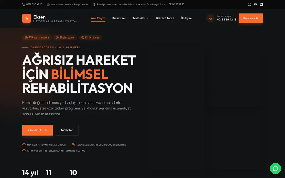 Fizik Tedavi · Cesur şablonu