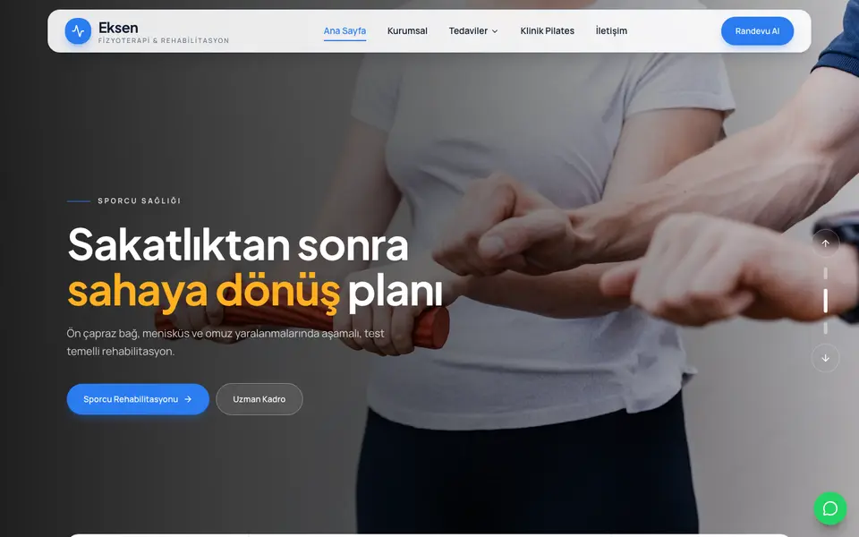 Fizik Tedavi · Dinamik şablonu