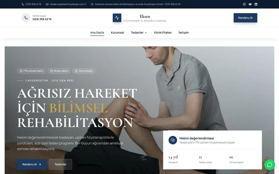 Fizik Tedavi · Elit şablonu