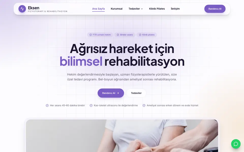 Fizik Tedavi · Kristal şablonu
