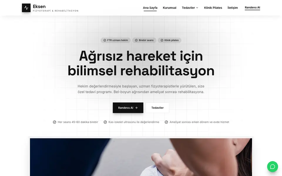 Fizik Tedavi · Minimal şablonu