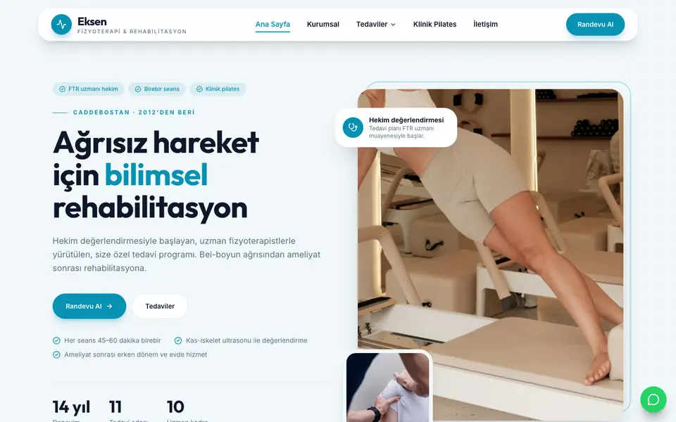 Fizik Tedavi · Modern şablonu