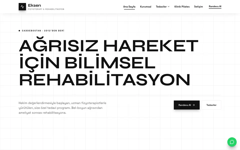 Fizik Tedavi · Monokrom şablonu