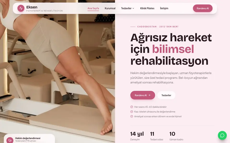 Fizik Tedavi · Pastel şablonu