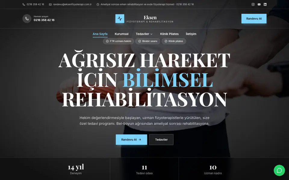 Fizik Tedavi · Prestij şablonu