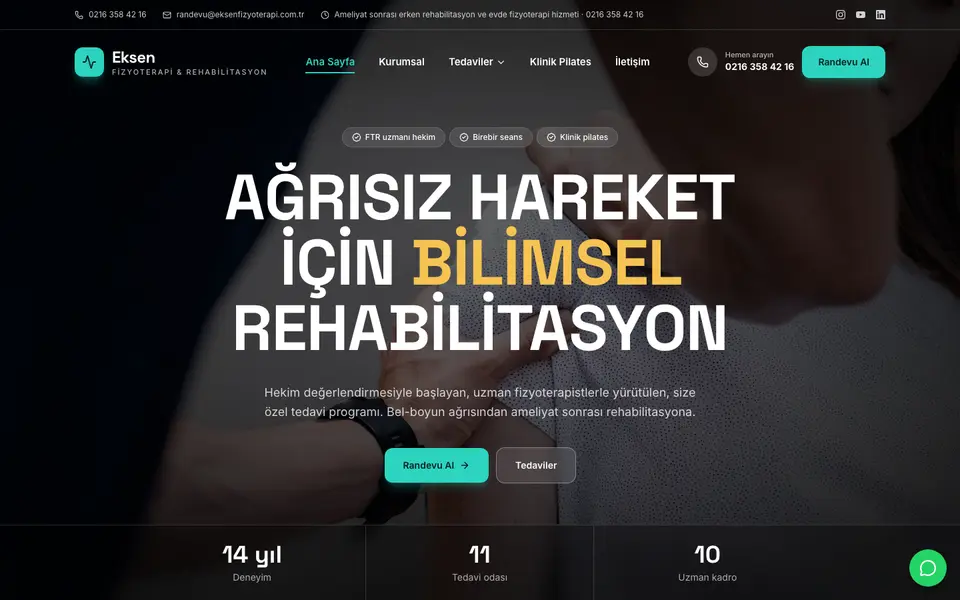 Fizik Tedavi · Sahne şablonu
