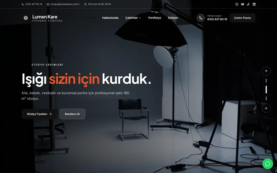 Fotoğraf Stüdyosu · Klasik şablonu