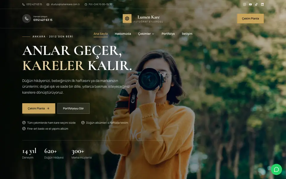 Fotoğraf Stüdyosu · Lüks şablonu