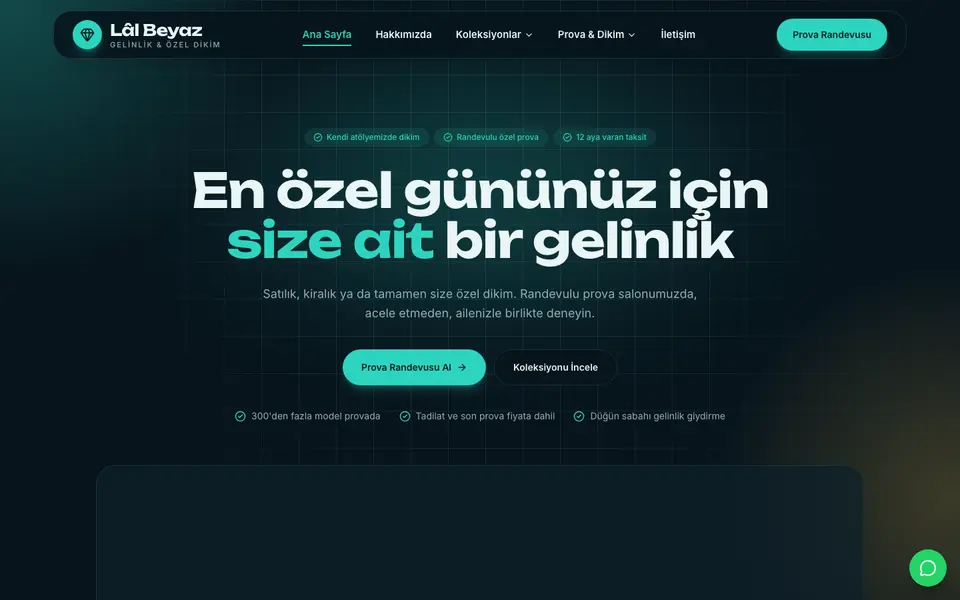 Gelinlik · Cam şablonu