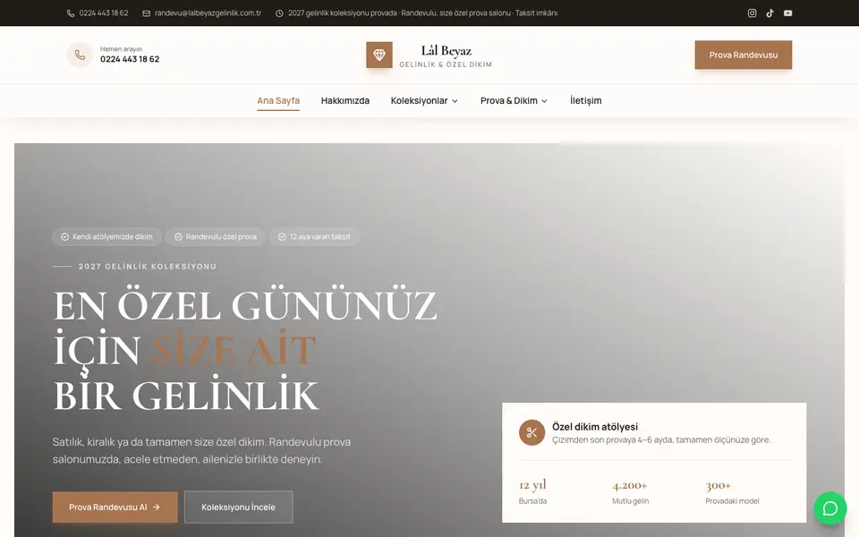 Gelinlik · Elit şablonu