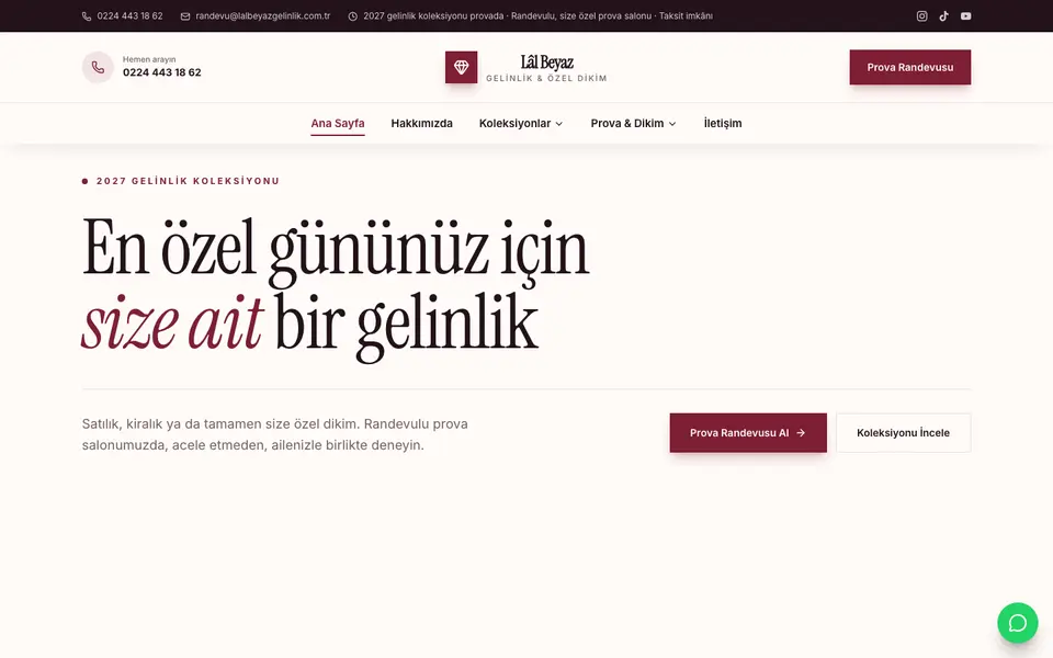 Gelinlik · Gazete şablonu