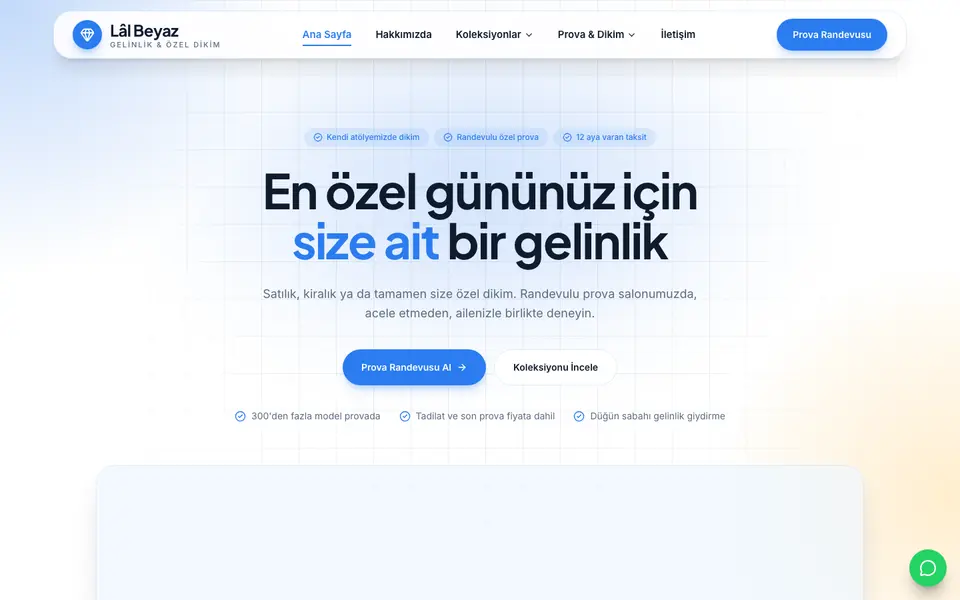 Gelinlik · Kristal şablonu