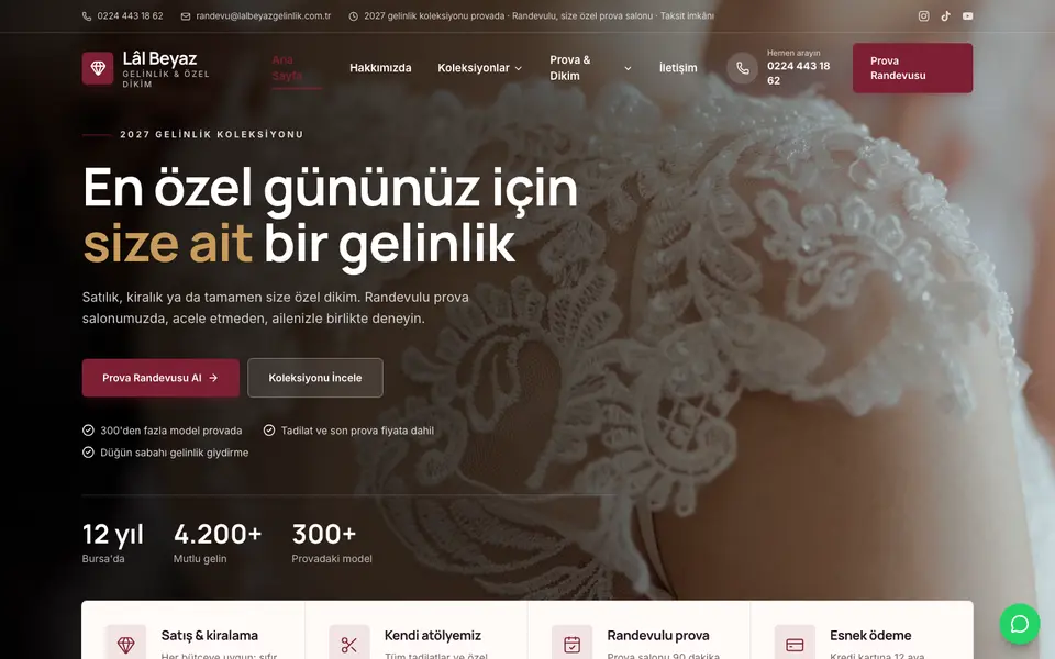 Gelinlik · Kurumsal şablonu