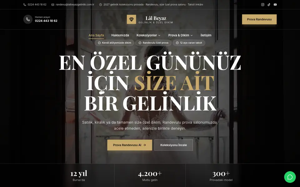 Gelinlik · Prestij şablonu
