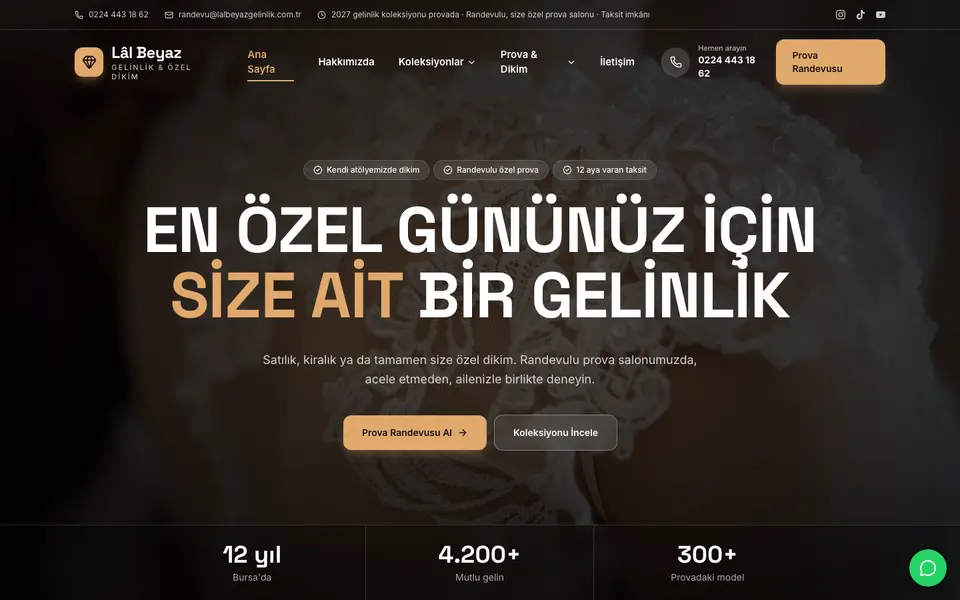 Gelinlik · Sahne şablonu
