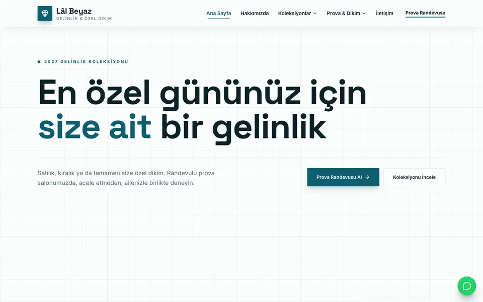 Gelinlik · Teknik şablonu