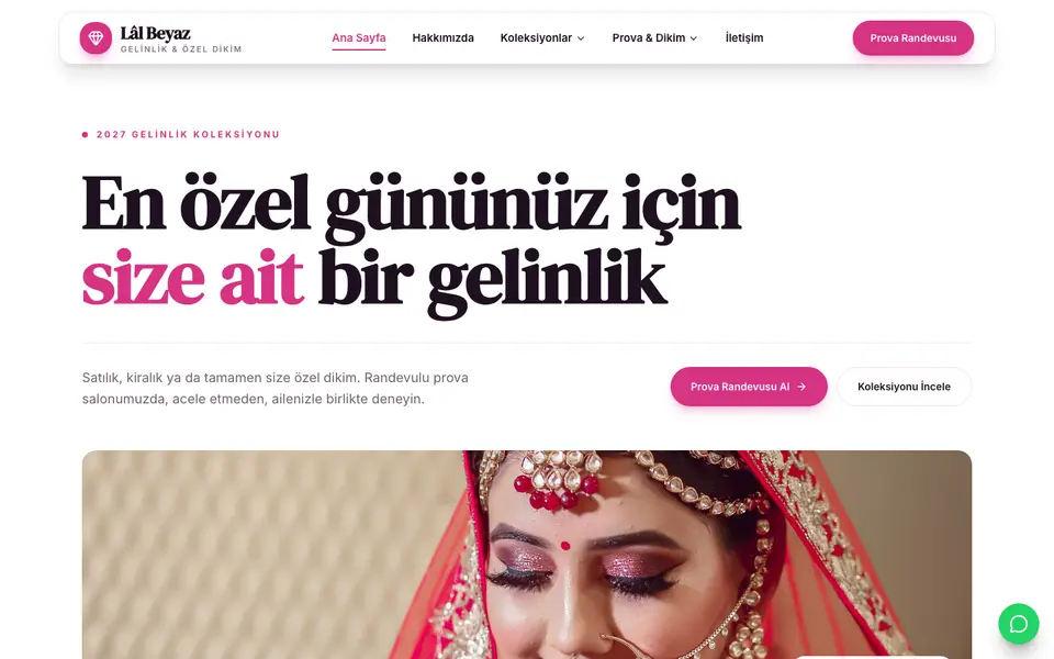 Gelinlik · Vitrin şablonu