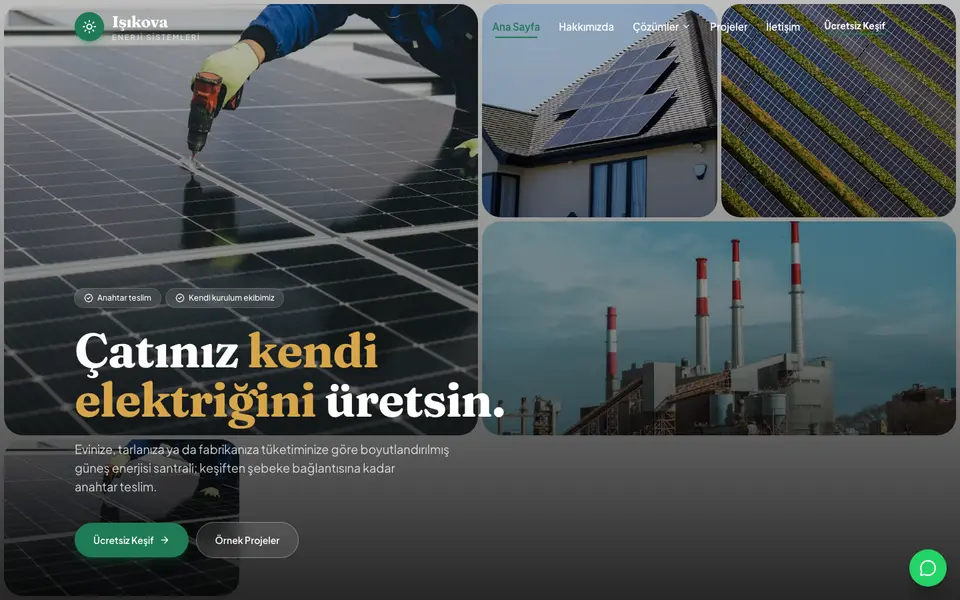 Güneş Enerjisi · Bahar şablonu