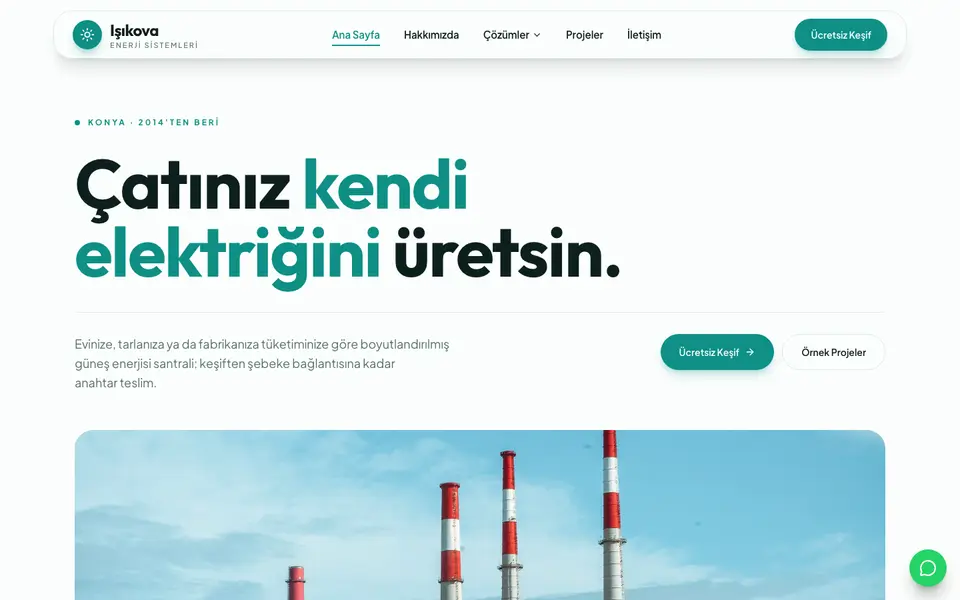 Güneş Enerjisi · Canlı şablonu