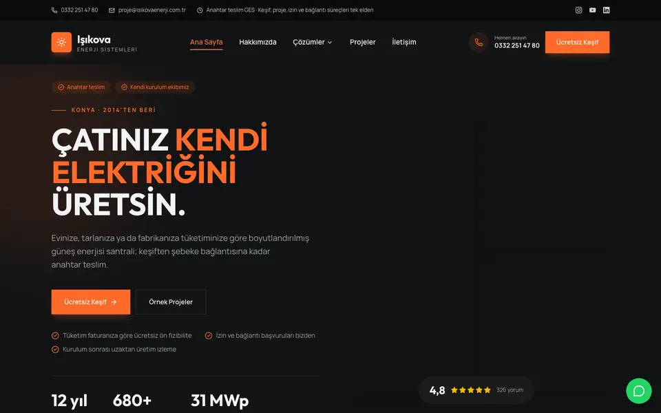 Güneş Enerjisi · Cesur şablonu