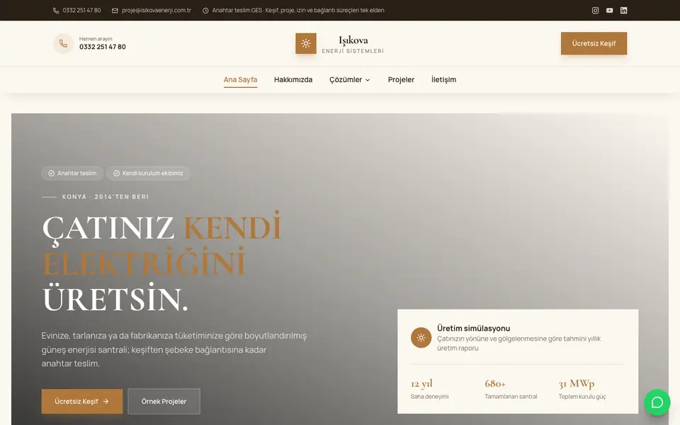 Güneş Enerjisi · Elit şablonu