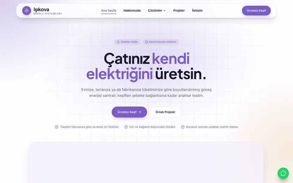 Güneş Enerjisi · Kristal şablonu