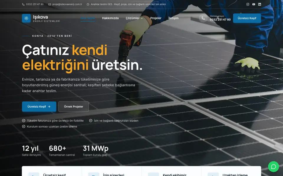 Güneş Enerjisi · Kurumsal şablonu