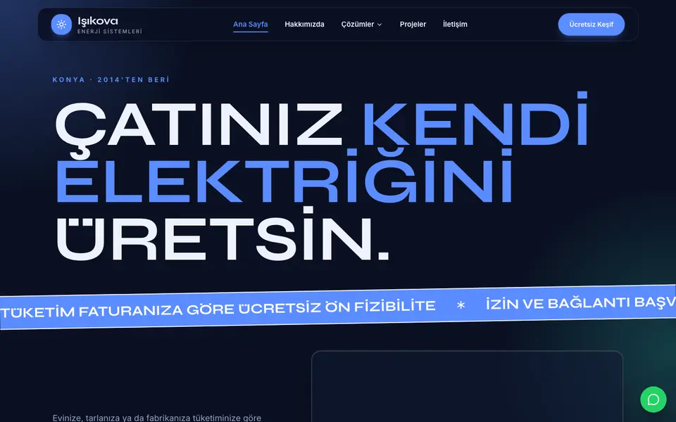 Güneş Enerjisi · Neon şablonu