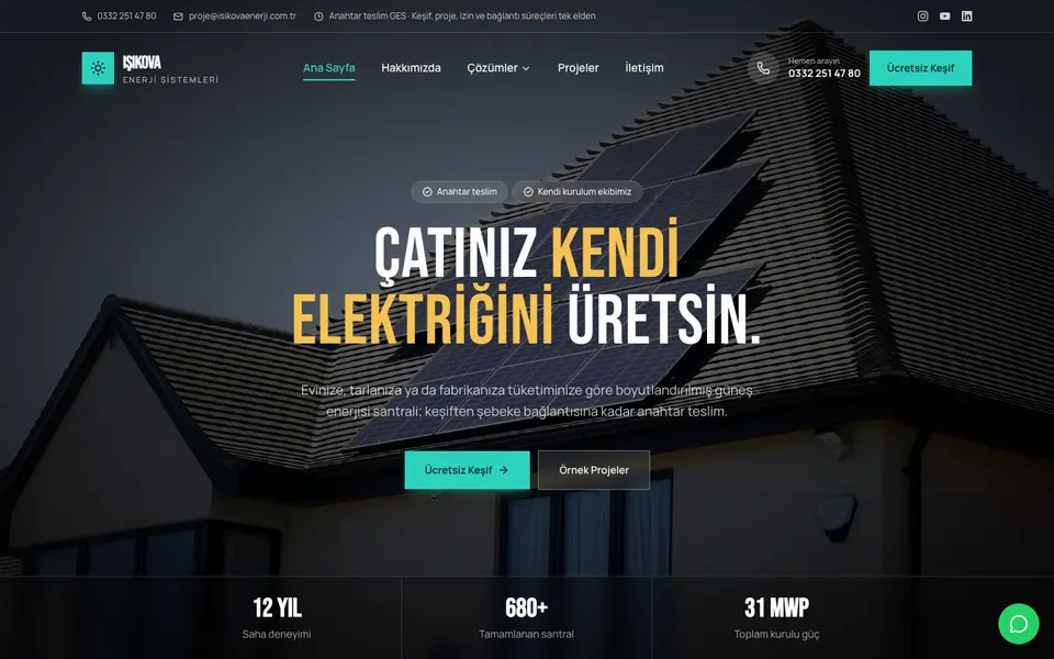 Güneş Enerjisi · Sinema şablonu