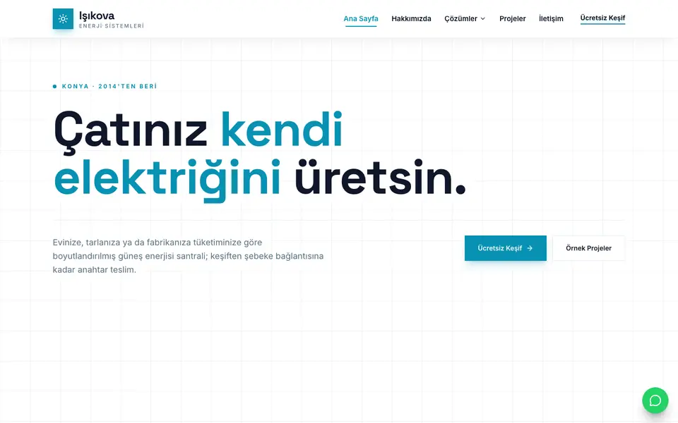 Güneş Enerjisi · Teknik şablonu