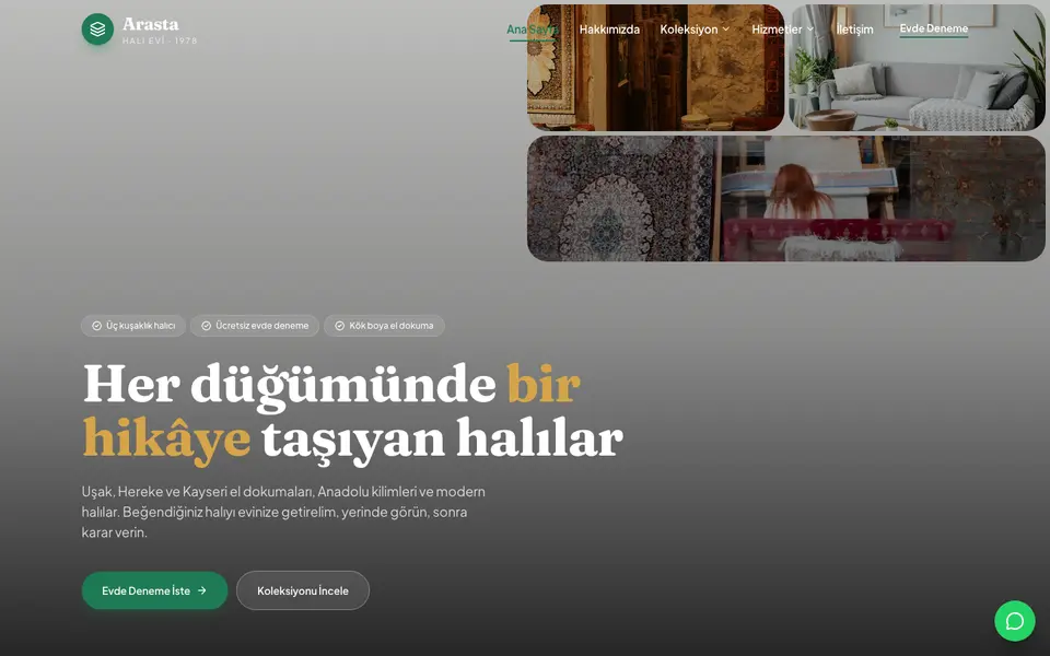 Halı Mağazası · Bahar şablonu