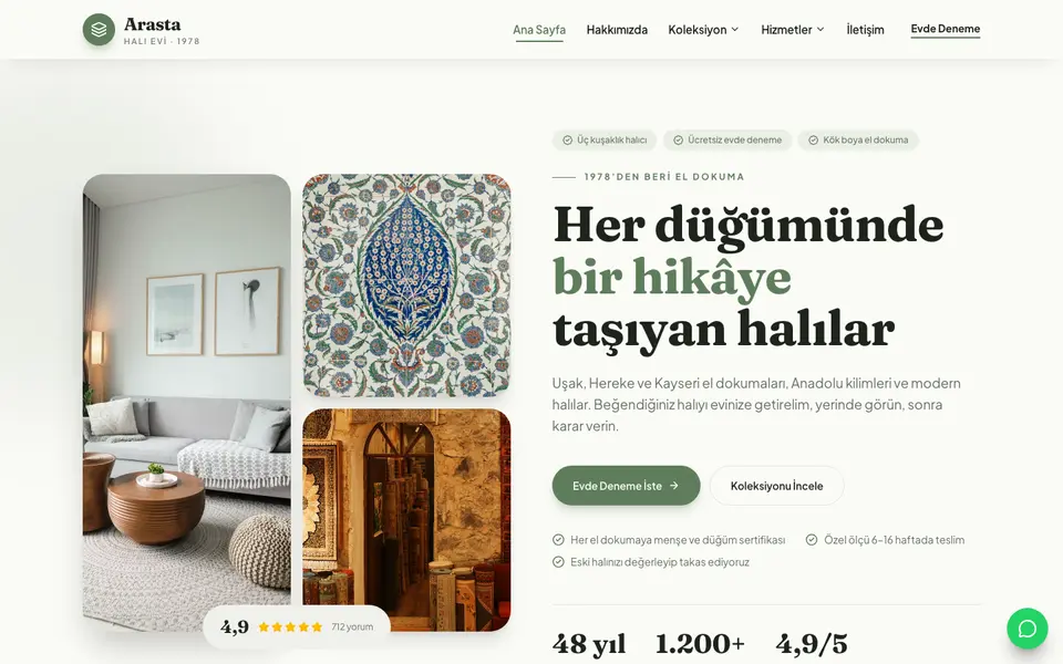 Halı Mağazası · Doğal şablonu