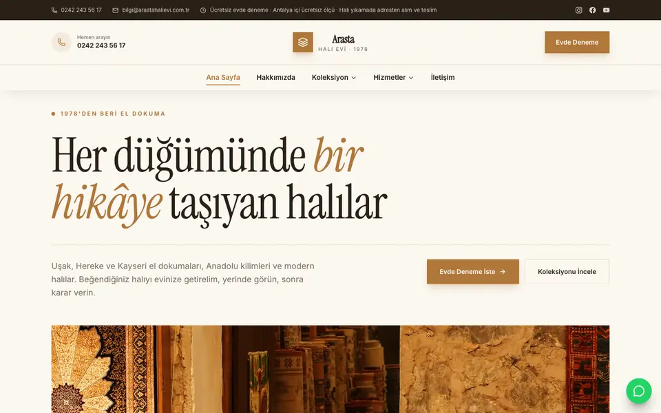 Halı Mağazası · Gazete şablonu