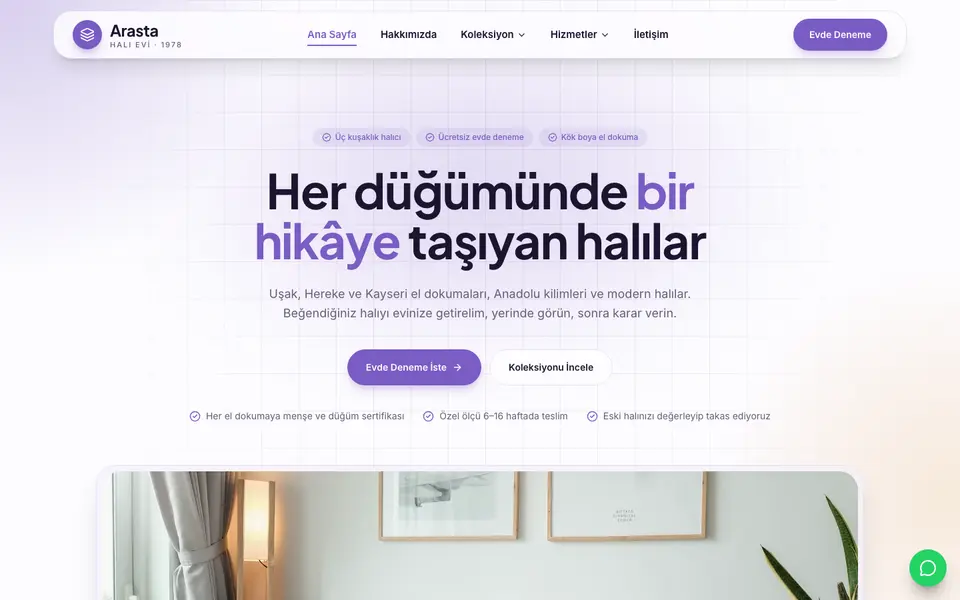 Halı Mağazası · Kristal şablonu