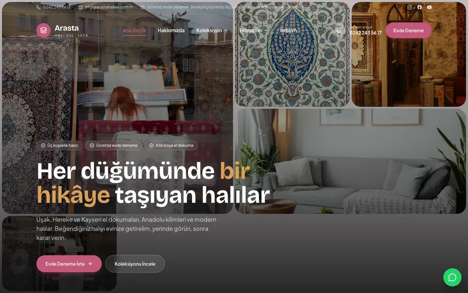 Halı Mağazası · Mozaik şablonu